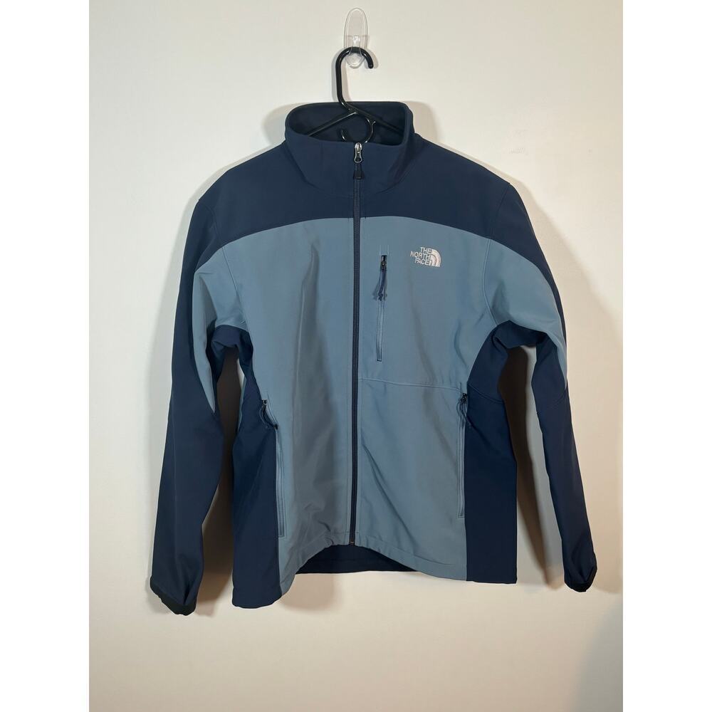 The North Face Men’s Apex Softshell Jacket Blue Two-Tone Size L